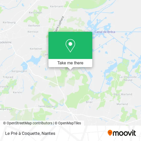 Mapa Le Pré à Coquette