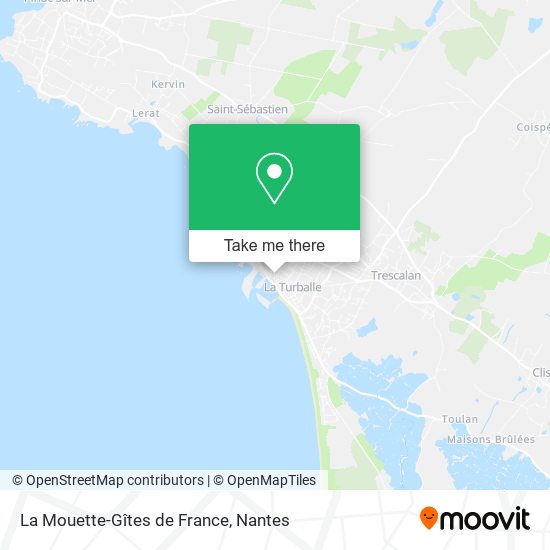 La Mouette-Gîtes de France map