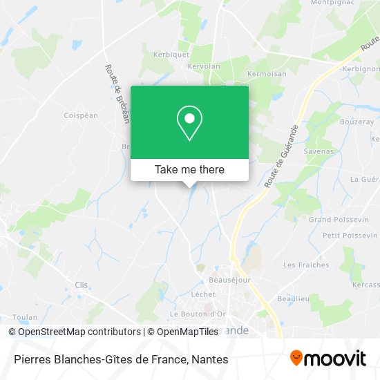 Pierres Blanches-Gîtes de France map