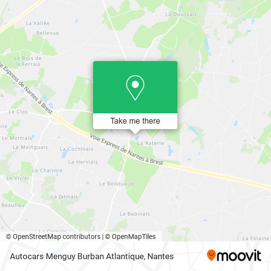 Autocars Menguy Burban Atlantique map