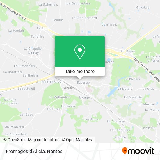 Fromages d'Alicia map