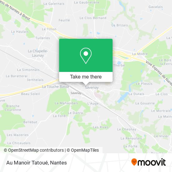 Au Manoir Tatoué map