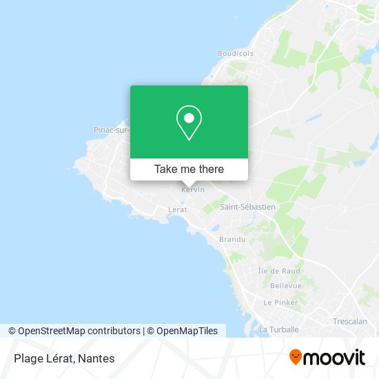 Plage Lérat map