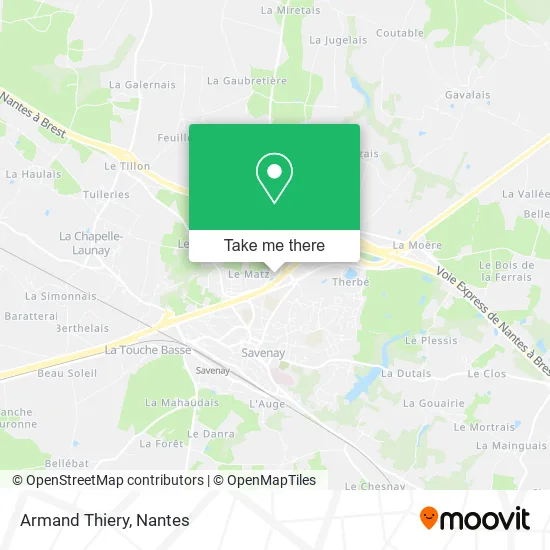 Mapa Armand Thiery