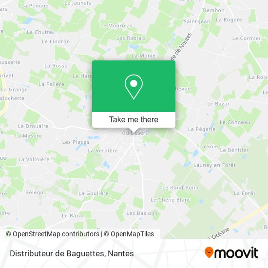 Distributeur de Baguettes map