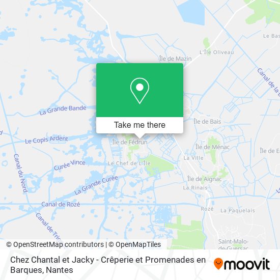 Chez Chantal et Jacky - Crêperie et Promenades en Barques map