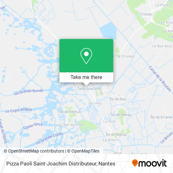Pizza Paoli Saint-Joachim Distributeur map