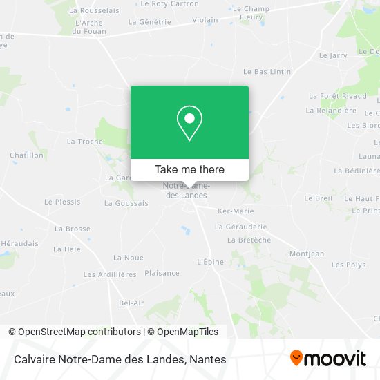 Calvaire Notre-Dame des Landes map