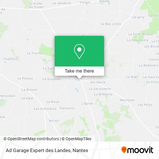 Ad Garage Expert des Landes map