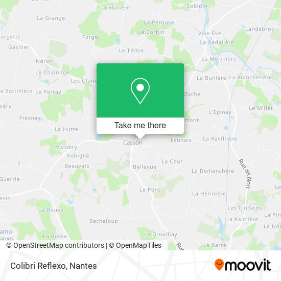 Colibri Reflexo map