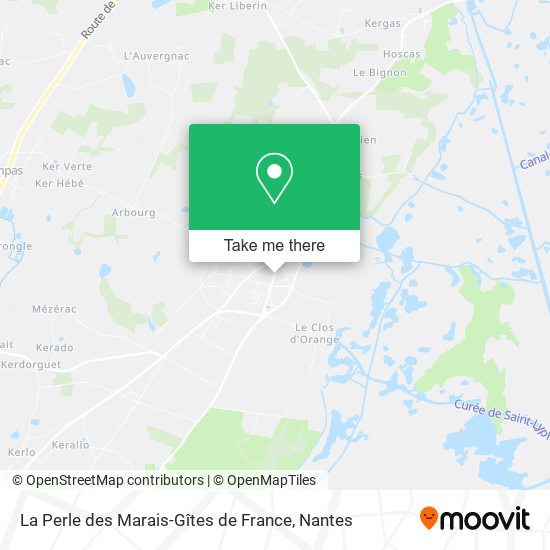 La Perle des Marais-Gîtes de France map