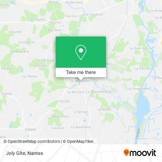 Joly Gîte map