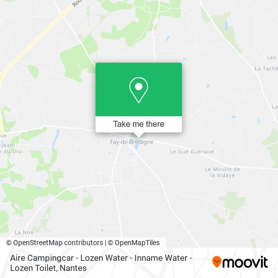 Aire Campingcar - Lozen Water - Inname Water - Lozen Toilet map