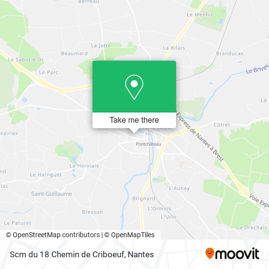 Scm du 18 Chemin de Criboeuf map