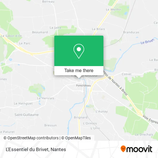 L'Essentiel du Brivet map