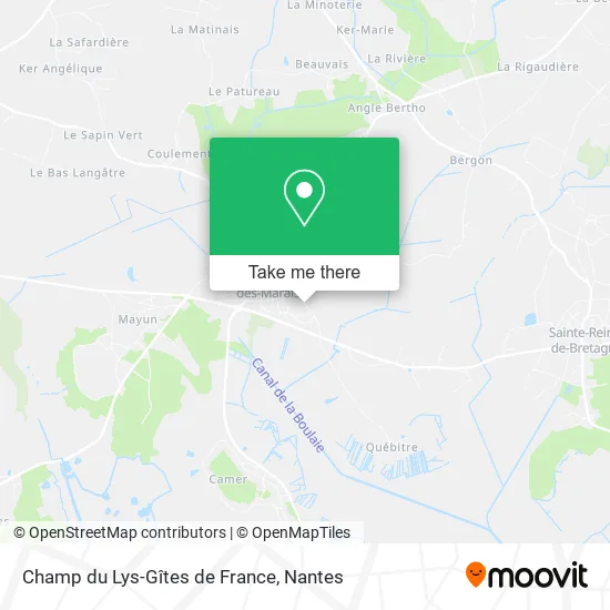 Mapa Champ du Lys-Gîtes de France
