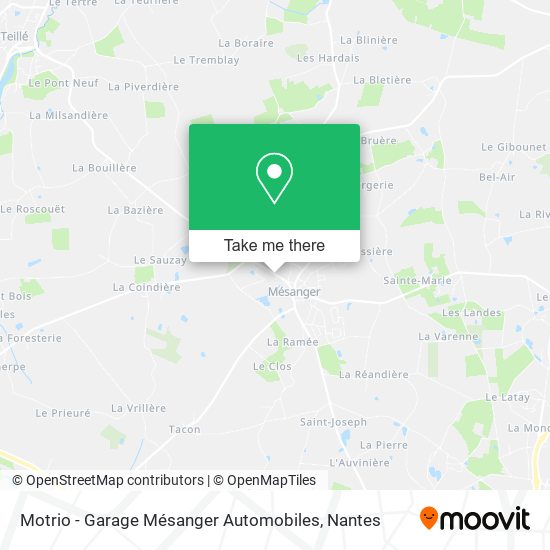 Mapa Motrio - Garage Mésanger Automobiles