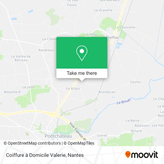 Coiffure à Domicile Valerie map