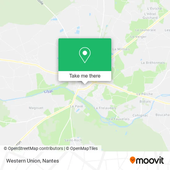Western Union map