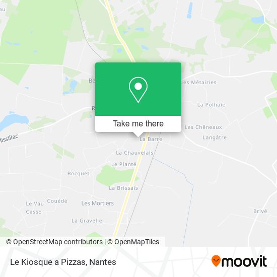 Le Kiosque a Pizzas map