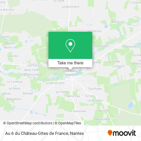 Au 6 du Château-Gîtes de France map