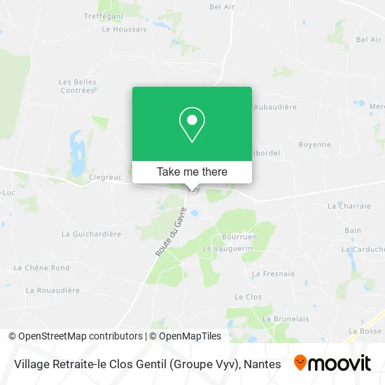 Village Retraite-le Clos Gentil (Groupe Vyv) map