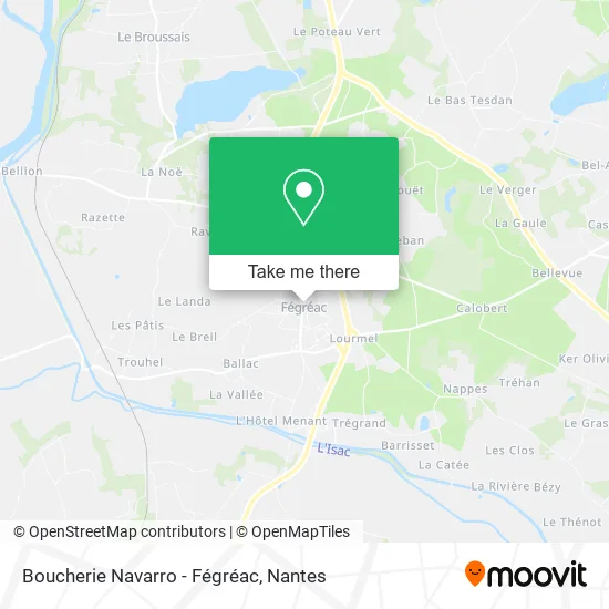 Boucherie Navarro - Fégréac map
