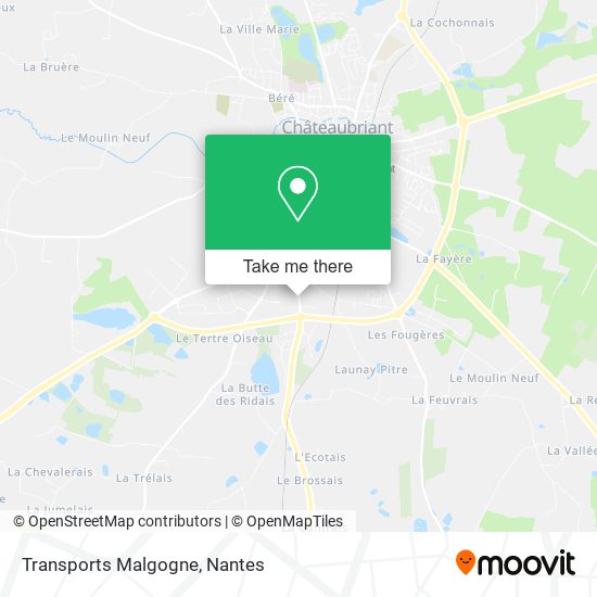 Transports Malgogne map