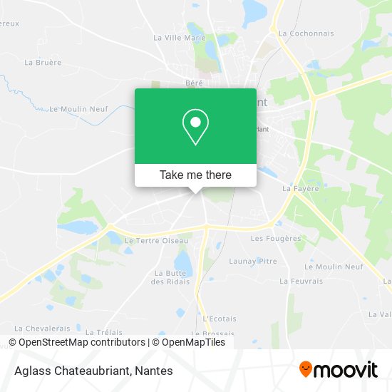 Aglass Chateaubriant map