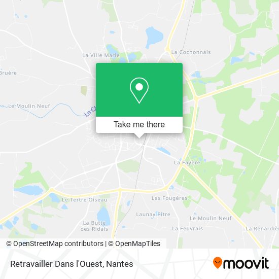 Retravailler Dans l'Ouest map