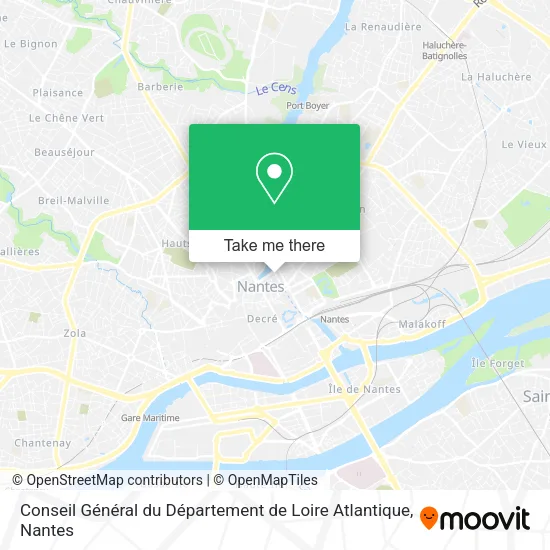 Mapa Conseil Général du Département de Loire Atlantique