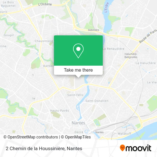 Mapa 2 Chemin de la Houssinière