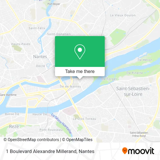 Mapa 1 Boulevard Alexandre Millerand
