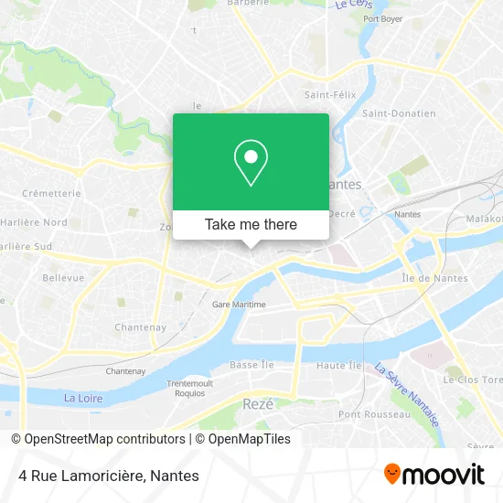 Mapa 4 Rue Lamoricière
