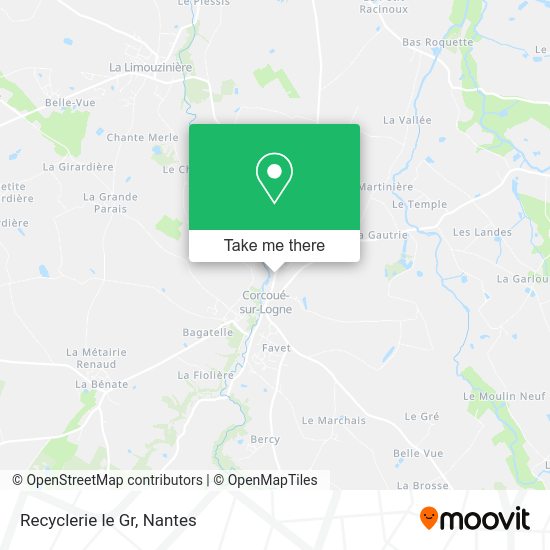 Recyclerie le Gr map