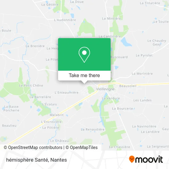 Mapa hémisphère Santé