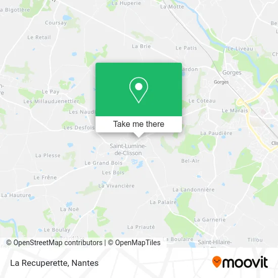 La Recuperette map