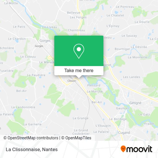 La Clissonnaise map