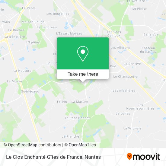 Le Clos Enchanté-Gîtes de France map
