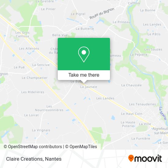 Claire Creations map