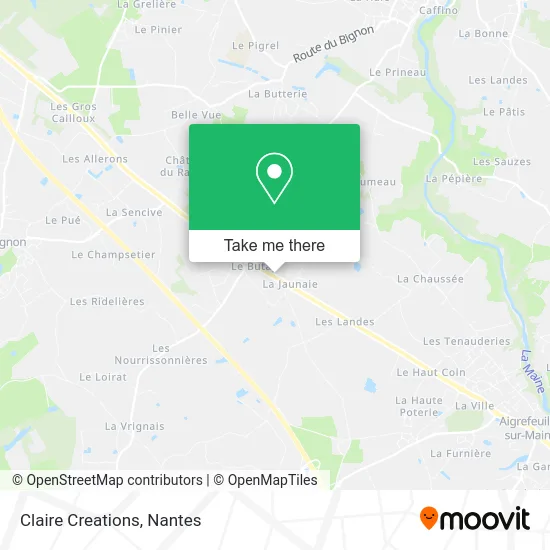 Claire Creations map
