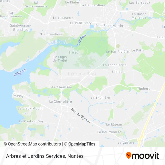 Mapa Arbres et Jardins Services