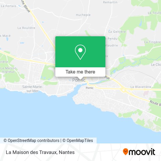 La Maison des Travaux map