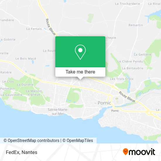 FedEx map