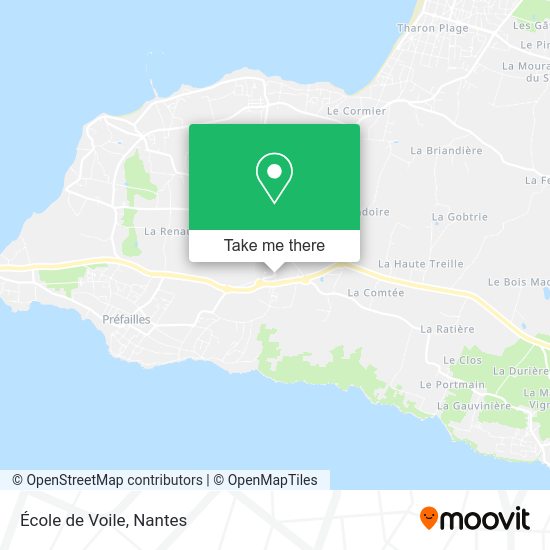 École de Voile map