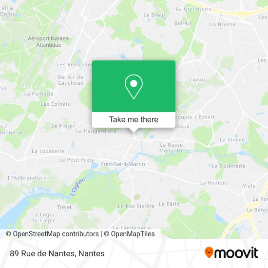 Mapa 89 Rue de Nantes