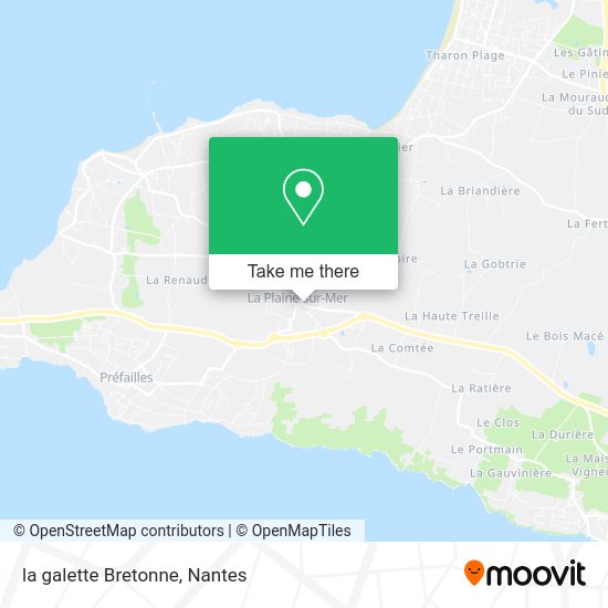 la galette Bretonne map