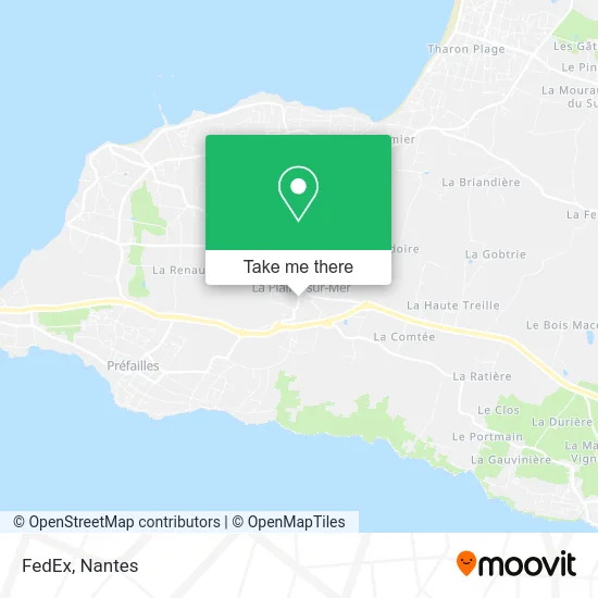 FedEx map