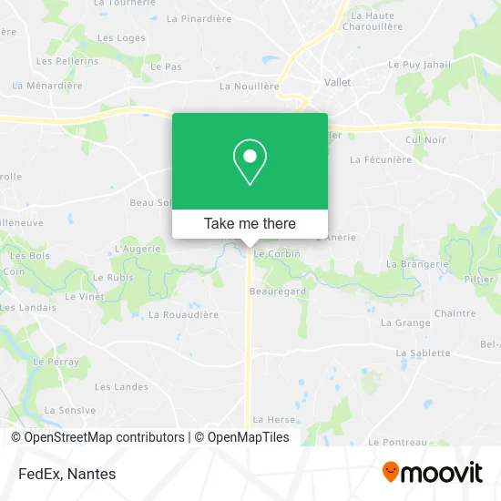 FedEx map