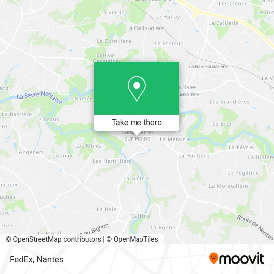 FedEx map